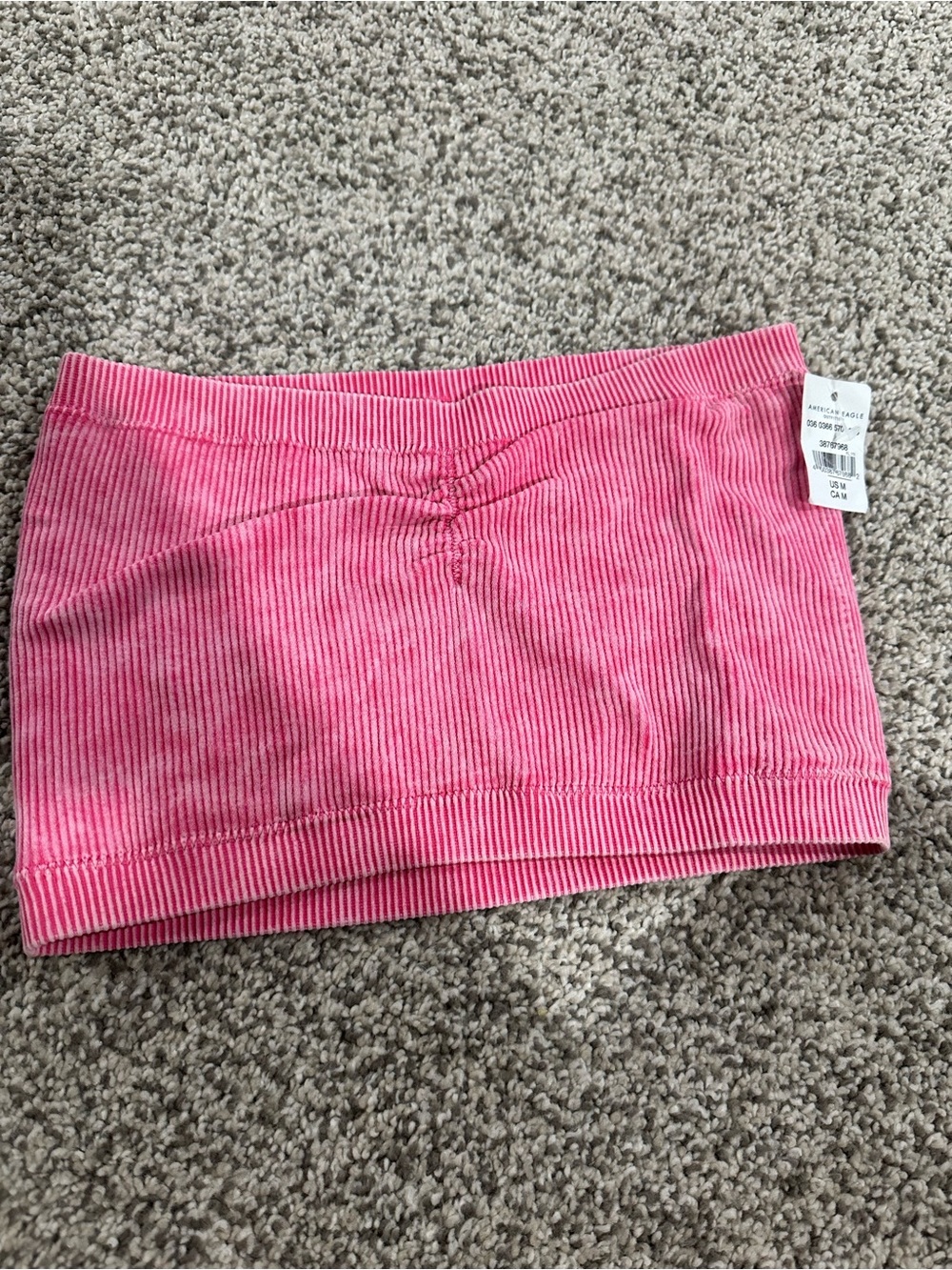 Pink Ribbed Tube top - Women